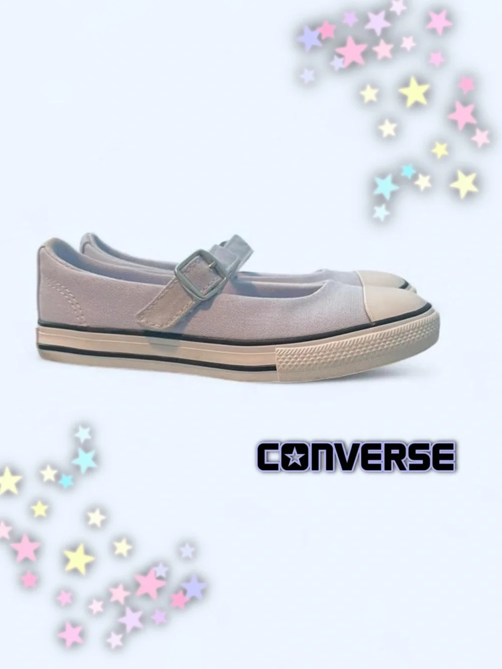 Converse Kids Light Pink Mary Jane Canvas Sneaker